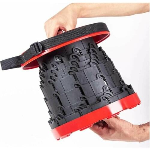 PRACTICAL ADJUSTABLE PORTABLE FOLDABLE CAMPING TRAVEL STOOL ADJUSTABLE HEIGHT TELESCOPIC CHAIR