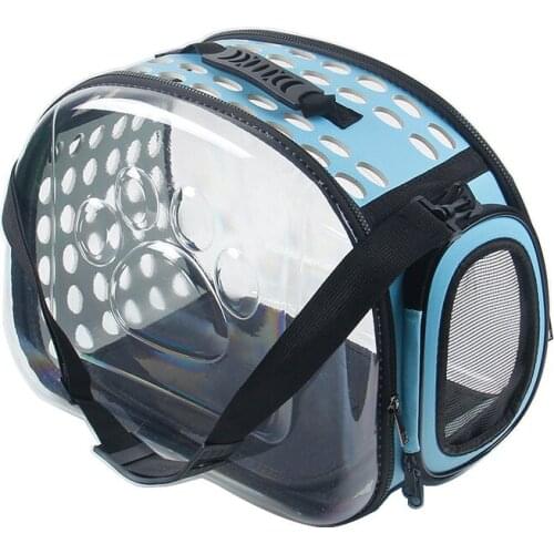 Transparent Pet Cat Dog Carrier Bag Space Capsule Foldable Breathable Pet Travel Bag Outdoor Backpack Travel Carrying Handbag