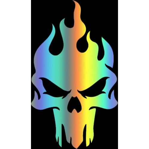 S51246 Various Sizes/Colors Car Stickers Vinyl Decal Fashion-Skull V3 Motorcycle Decorative Accessories