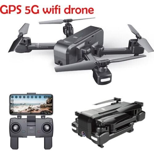 Foldable 5G WIFI GPS drone Quadrocopter with HD 1080P adjust Camera quadcopter FPV Altitude Hold Smart Follow led Rc Helicopter