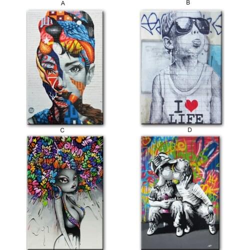 Modern Graffiti Street Art Wall Pictures Pop Art Posters and Prints Graffiti Art Canvas Prints Canvas Paintings Home Wall Decor