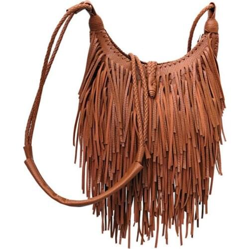 Women PU Leather Bag Female Fashion Shoulder Bags Famous Brand Crossbody Bags Fringe Tassel Women Messenger Bags herald fashion