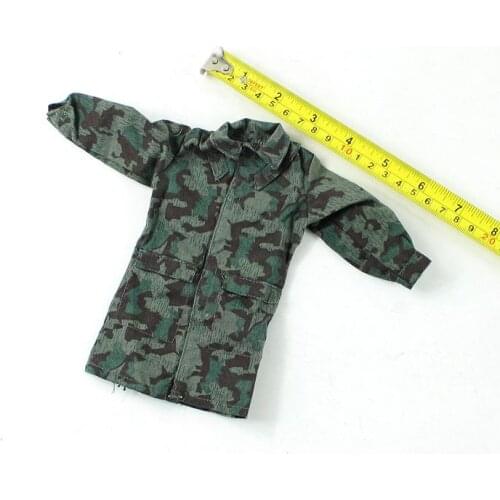 1/6 Scale Male Soldier Camouflage Coat Windbreaker Overcoat Clothing for 12in Action Figure Phicen Hottoy Doll Toy