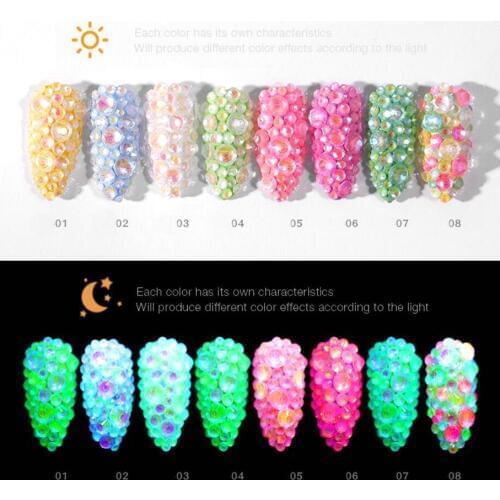 1 Pack New Fashion Nail Rhinestone SS2-SS20 Glitter Crystal Nail Art Jewelry Findings Pendant Accessory DIY Handmade Charms Art