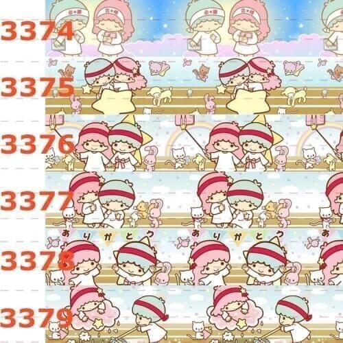 10yards - different sizes -Cartoon Melody Grosgrain ribbon - Cutie cartoon pattern printed ribbon