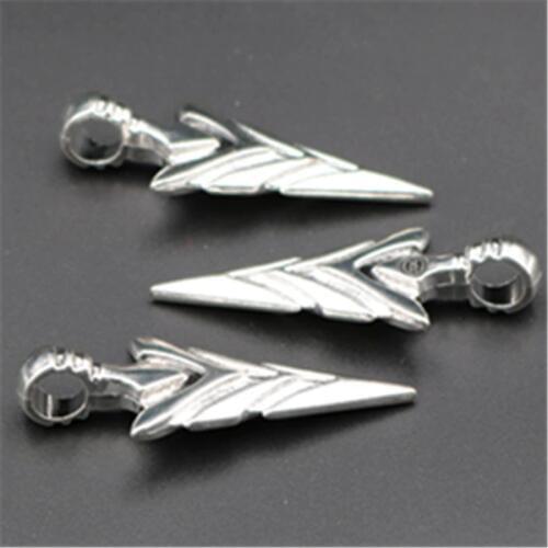 4pcs Silver Plated 3D Vintage Spear Head Charm Alloy Pendants Necklaces Earrings DIY Meta Jewelry Making 47*20mm A614