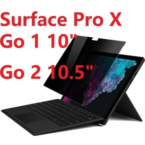Anti Glare For Microsoft Surface Pro X Tempered Glass Surface Go2 Privacy Anti Spy Surface Pro 7 HD Film Screen Protector
