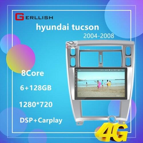 Gerllish android car radio stereo dvd multimedia player for hyundai tucson 2004-2008 Car Radio Video Player gps Navigation