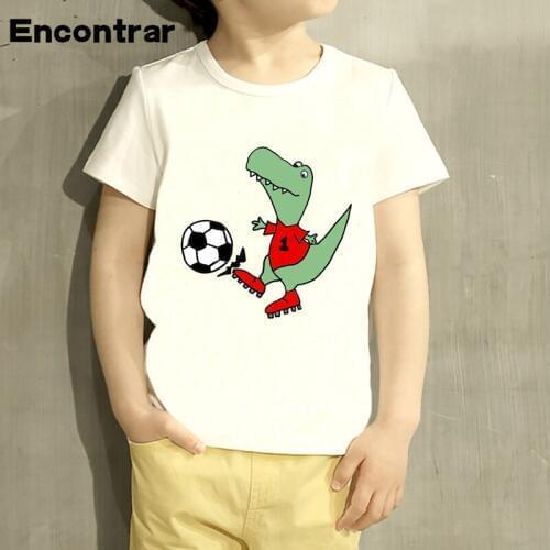 Kids Cute Dinosaur Design T Shirt Boys/Girls Casual Short Sleeve Tops Childrens Funny Sport Animal T-Shirt,HKP3041