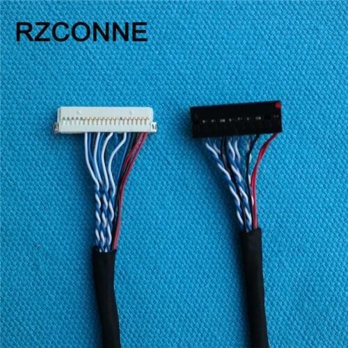 DF19-20-D6 20Pin single 1ch 6 bits LVDS Cable for 10inch~14inch LCD Controller Panel 260mm 5pcs/lot
