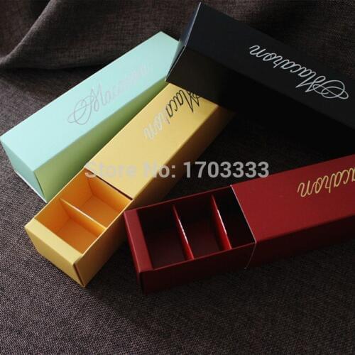 DHL Freeshipping 6-Cavity 6 Count grid Macarons boxes,Muffin box