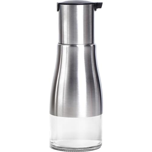 Olive Oil and Vinegar Dispenser 320ml Cooking Oil Glass Bottles For Kitchen Stainless Steel Pourer Spouts