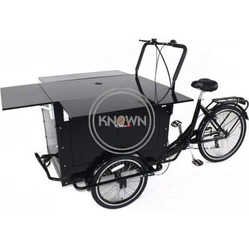 Europe Adult Pedal or Electric Tricycle Three Wheels Cargo Bike Mobile Food Cart for Sale Coffee Fruit on Street