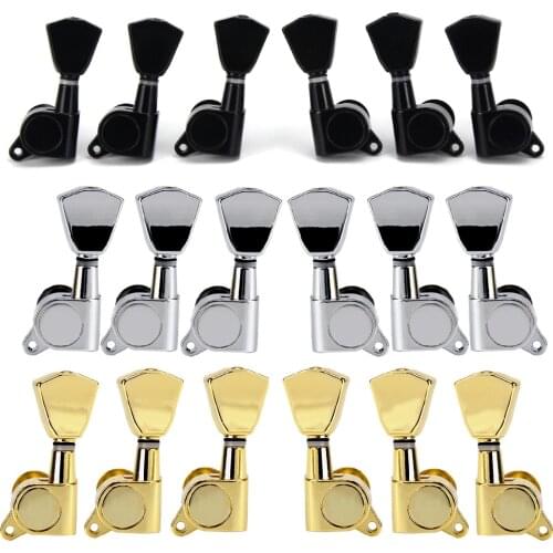 FLEOR Set of High Quality Electric Guitar Tuning Pegs Machine Heads Tuners 3L3R for LP SG Guitar