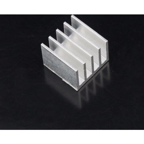 Gdstime 200pcs 20mmX20mmX15mm Aluminum With 3M Silver Mini Small IC Chipset Heatsink