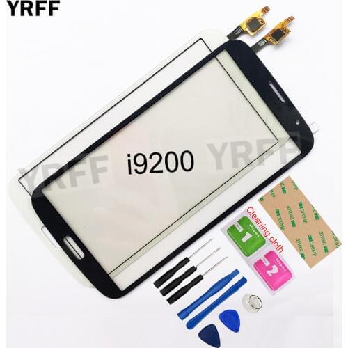 I9200 Touch Screen For Samsung Galaxy Mega 6.3 I9200 Touch Screen Digitizer Touch Panel Replacement Front Glass Lens Sensor