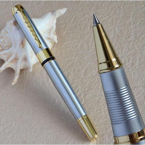 JINHAO 250 SILVER AND GOLDEN JINHAO COMMERCIAL ROLLER BALL PEN