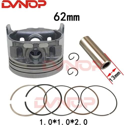 62mm 13mm 0.8mm ring Piston Kit for Honda CG150 CG 150 150CC 162FMJ Euro 2 Motorcycle Parts