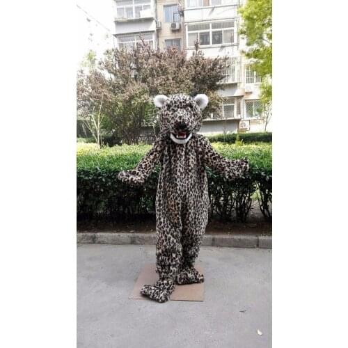 Halloween Leopard Mascot Costume Suits Party Game Dress Apparel Cartoon Character Birthday Clothes Carnival Xmas Adults Fursuit