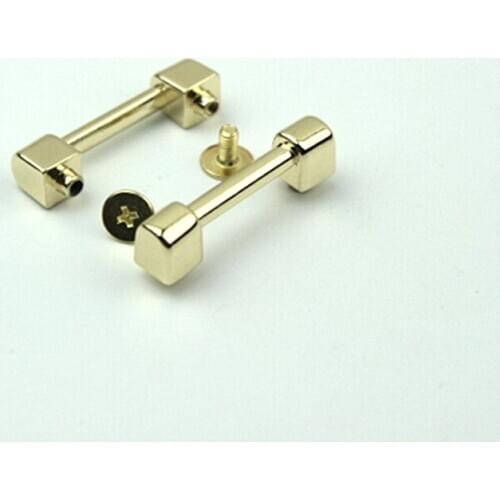 Metal Connector Anchor Buckles Arch Bridge With Screws Hanger hooks Bags Belts Strap Leather Crafts