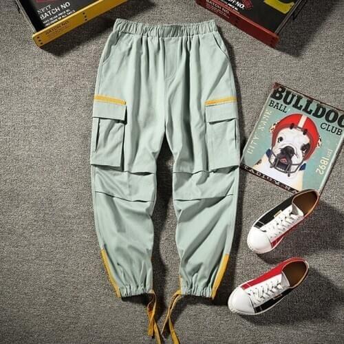 New Brand Men Clothes Streetwear Korean Harem Men Overalls Pants Loose Hip Hop Mens Trousers Plus Size Pencil Pants 50-115 KG