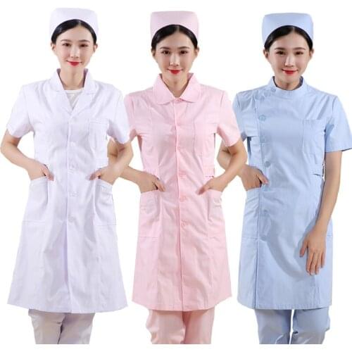 2021 New Long-sleeved Uniform Beautician Work Clothes Dental Work Clothes Pet Shop Uniform Laboratory Coat Cotton Scrub Uniform