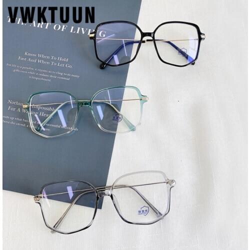 VWKTUUN New Anti Blue Light Glasses Irregular Glasses Frames Women Men Blue Light Blocking Glasses TR90 Reading Computer Glasses