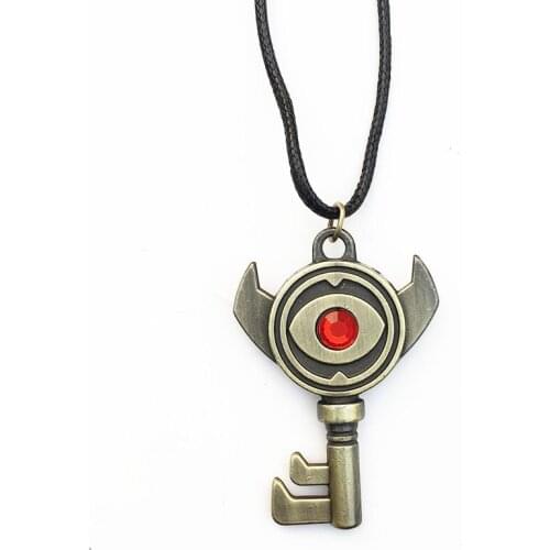 Ocarina of Time Boss Key Pendant Necklace Rope Metal Pendants Cosplay Collection Otaku Men Kids Gift