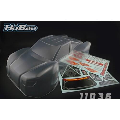 Original OFNA/HOBAO RACING 11036 CLEAR BODY, W/DECAL for 1/10 HYPER 10SC/LOSI/HPI/727/HSP Nitro/ Electric Short truck