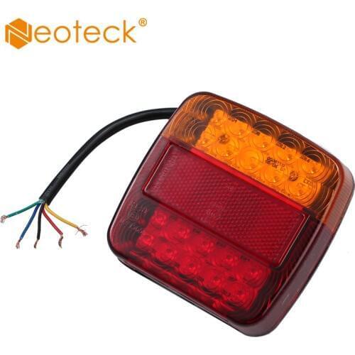 Pair of 12v Led Rear Lights Lamps 5 Function Light Bulb Trailer Light For Truck Van Caravan