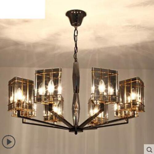 Postmodern living room chandelier Nordic minimalist luxury crystal bedroom neo-classical creative restaurant art lamps led lamps