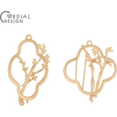 Cordial Design 50Pcs Charms/Earrings Accessories/Copper Material/DIY Making/Hand Made/Jewelry Findings & Components/Pendant