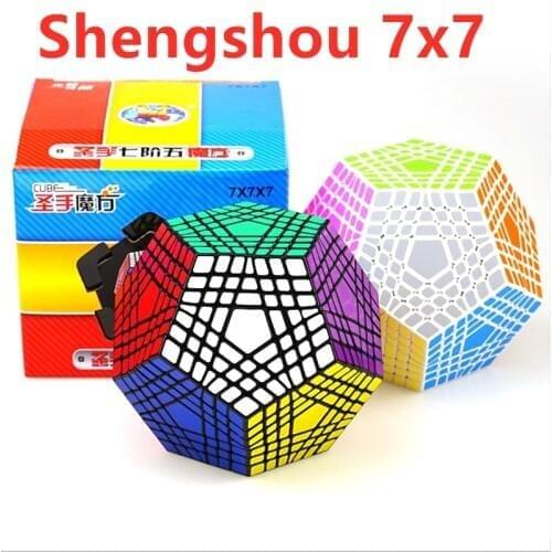 Shengshou 7x7 Megaminxed Cube 7x7x7 Dodecahedron cube shengshou Megaminxed 7x7 magic cube 12 sided Cubo Magico Puzzle Toys