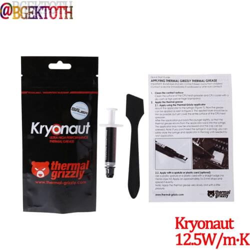 Thermal Grizzly Kryonaut 1g for CPU AMD Intel Processor Heatsink Fan Compound Cooling Thermal Paste Cooler Thermal Grease