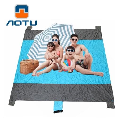 Outdoor Ultralight Camping Mat Picnic Blanket Picnic Sand Free Beach Mat Folding Bed Mat For Beach Camping Damp proof 240*230cm