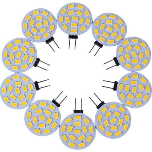 10PCS Led Ceiling Light G4 5730 2W LED Lamp Corn Mini Lampada Led Bulb High Power 180 Degree Replace Halogen Lamp Ring Led Light