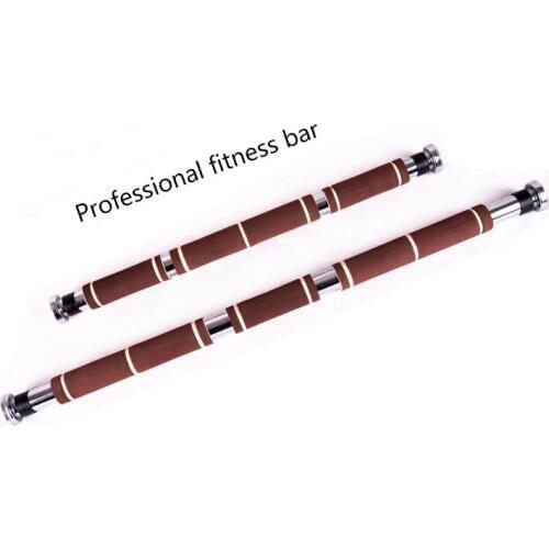 82-130cm Adjustable High strength multipurpose Professional fitness bar Door Horizontal Bar with Non-slip foam
