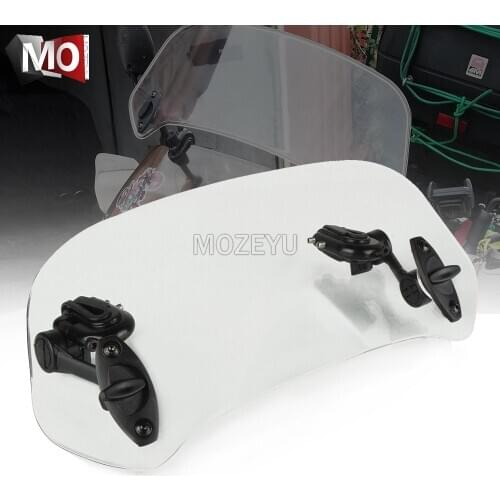 Motorcycle Windshield Extension Spoiler Windscreen Air Deflector For YAMAHA XVS VStar 1100 1300 400 650 950 1200 250 Dragstar