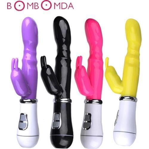 Rabbit AV Vibrator Magic Wand G-spot Massager Rotation Dildo Clitoris Stimulate G-Spot Vibrators Sex Toys for Women Masturbation