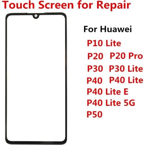 P40Lite Outer Screen For Huawei P40 Lite / Nova 6SE Front Touch Panel LCD Display Screen Out Glass Cover Lens Repair Parts