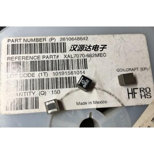 XAL7070-682MEC 6.8UH 20MHZ 9.2A 7X7X7MM SMD power inductors