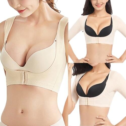 Women Solid Color Shapewear for Bodybuilding Slimming Figure Half Sleeve Close-fitting Crop Tops Black Nude Shapers Plus Size