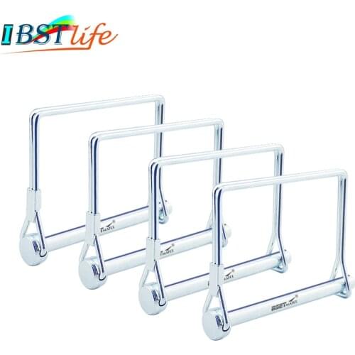 4PCS Spring Carbon Steel Square Shaft Locking Lock Pin Safety Coupler Retainer Farm Trailers Wagons Lawn Garden Auto Car Trailer
