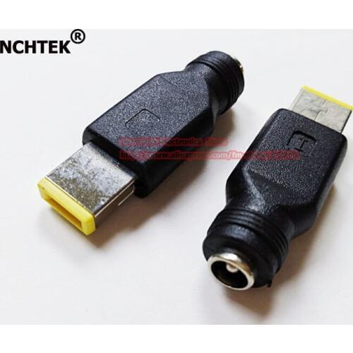 NCHTEK DC Female 5.5*2.5mm Port To Quadrate Square Tip Power Adapter For Lenovo ThinkPad X1 Carbon laptop Notebook,Free shipping