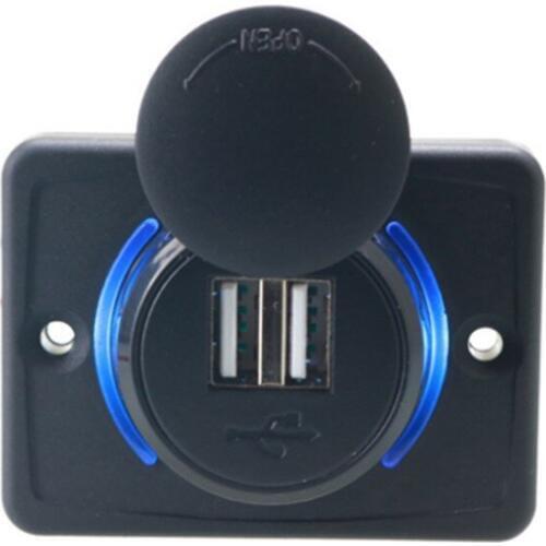 SOONHUA Unique Dual USB Car Charger 3.1A Adapter Waterproof USB Vehicle Chargers Socket Universal For Auto Motorcycle Bus