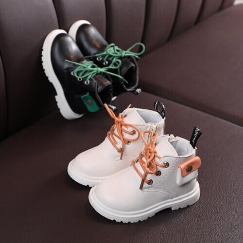 2020 boys Leather Boots Boys Shoes Spring Autumn PU Leather Children Boots Fashion Toddler Kids Boots martin kids shoes