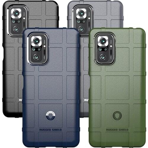 For Xiaomi Redmi Note 10 Pro Case Cover Rugged Armor Shockproof Cover For Xiaomi Redmi Note 10 Pro Max Soft Silicon Button