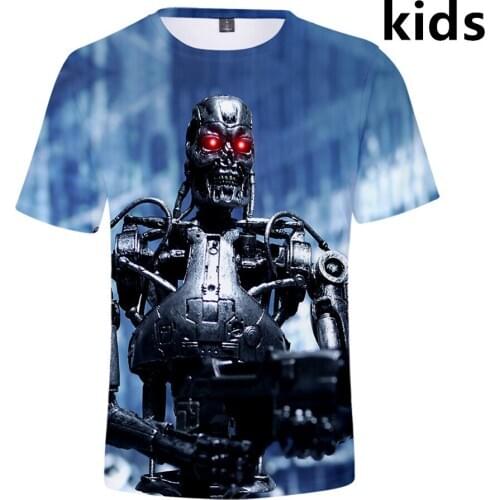 3 To 14 Years kids t shirt Terminator Dark Destiny 3d printed t-shirt boys girls fashion harajuku tshirts tee Teen clothes