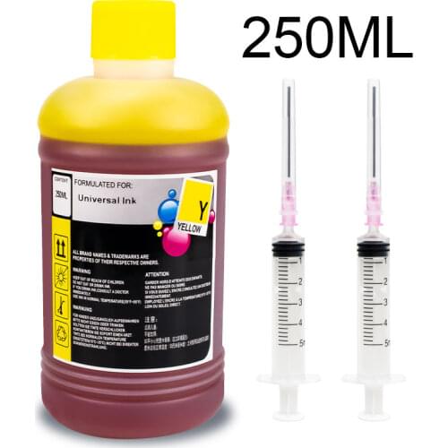 HG 250ml/Bottle Universal Refill Dye Ink For HP 178 655 364 564 711 920 932 933 934 935 950 951 952 953 955 Printer Ink For HP