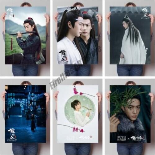 Chen Qingling Canvas Painting Xiao Zhan Wang Yibo Wall Art Nordic Posters and Prints Home Decoration Pictures Living Room Decor